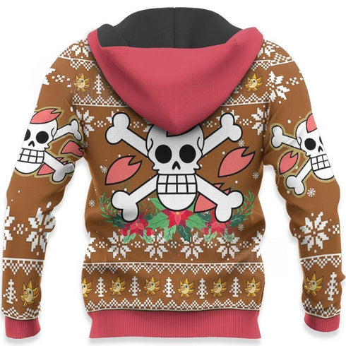 DivesArt - Glad Chopper Ugly Christmas Sweater och Hoodie One Piece Anime Xmas