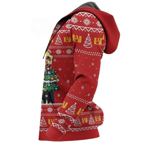 Divesart - meine Held -Akademie Weihnachtspullover und Hoodie Santa Anime Weihnachtsgeschenk VA09