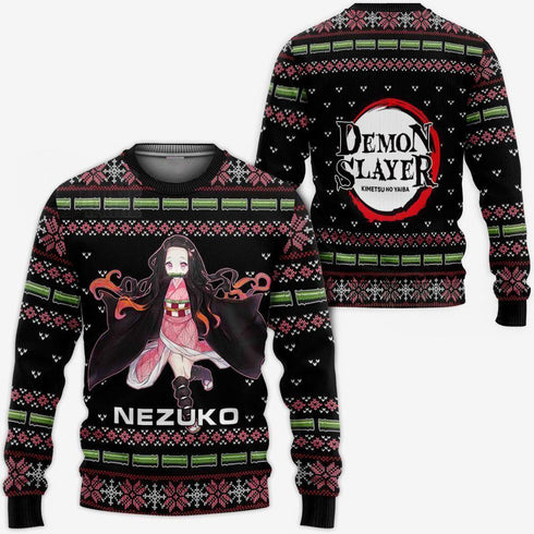 Divesart - Nezuko Kamado brutto maglione Natale Demon Slayer Anime regalo