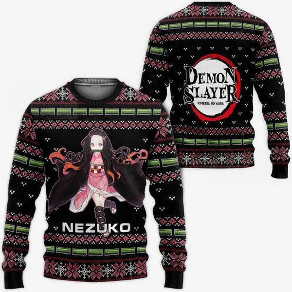 DivesArt - Nezuko Kamado Ugly Sweater Christmas Demon Slayer Anime Present