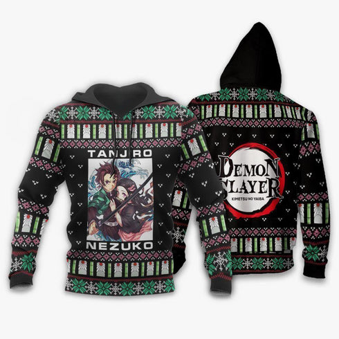 Divesart - Tanjiro ja Nezuko Ugly Sweater Christmas Anime Gift