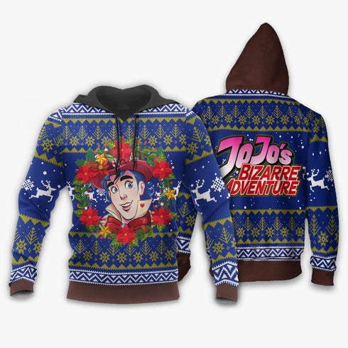 Divesart - Jonathan Joestar Weihnachtspullover und Hoodie Jojos Anime Weihnachtshuodie