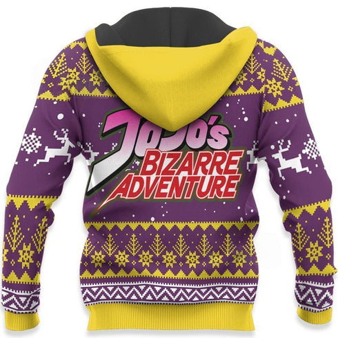 Divesart - Giorno Giovanna Weihnachtspullover und Hoodie Jojos Anime Weihnachtshuodie