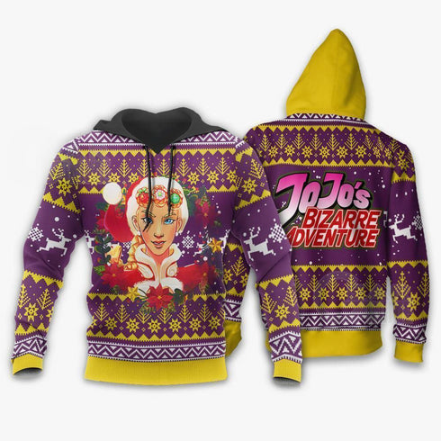 Divesart - Giorno Giovanna Weihnachtspullover und Hoodie Jojos Anime Weihnachtshuodie