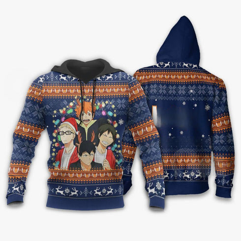 Divesart - Haikyuu Weihnachtspullover und Hoodie Haikyuu Anime Weihnachtsgeschenk