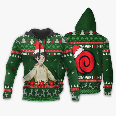 Divesart - Uzumaki Himawari Weihnachtspullover und Hoodie Custom Boruto Anime Weihnachtsgeschenke