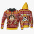 Divesart - Divertente maglione di Natale brutto Rufy e felpa con cappuccio personalizzato One Piece Anime Xmas Gifts