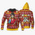 Divesart - Luffy Weihnachtspullover und Hoodie Custom Wano One Piece Anime Weihnachtsgeschenke