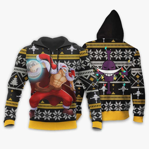 Divesart - Whitebeard Ugly Christmas Sweater and Hoodie Custom One Piece Anime Xmas Gifts