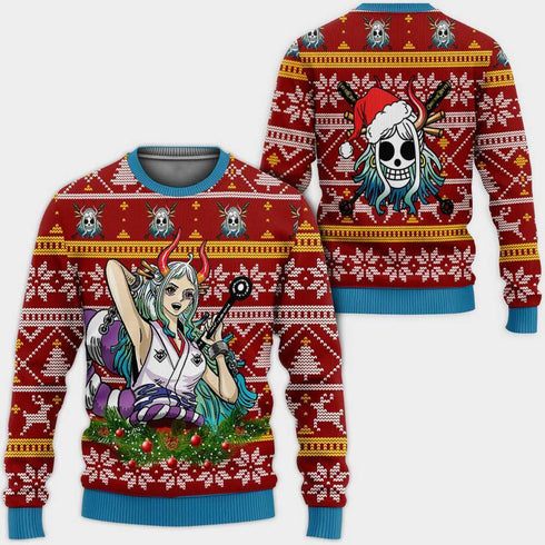 DivesArt - Yamato Ugly Jultröja och Hoodie Custom One Piece Anime Xmas Presenter