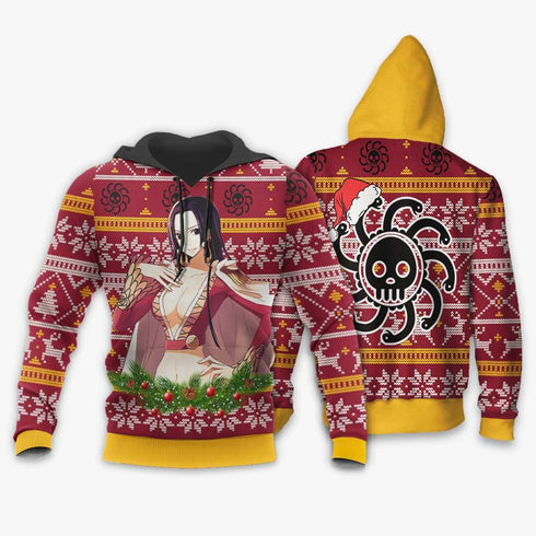 Divesart - Boa Hancock Weihnachtspullover und Hoodie Custom One Piece Anime Weihnachtsgeschenke