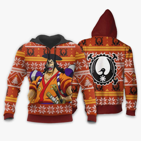 Divesart - Kozuki Oden Weihnachtspullover und Hoodie Custom One Piece Anime Weihnachtsgeschenke