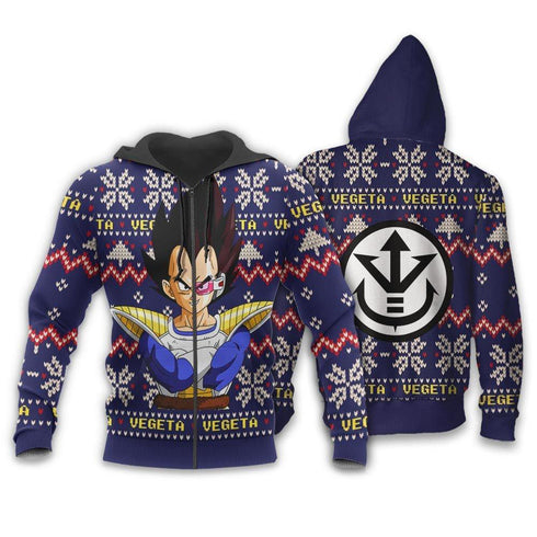 Divesart - Prinz Vegeta Weihnachtspullover Custom Anime Dragon Ball Weihnachtsgeschenke