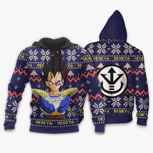 Divesart - Prinz Vegeta Weihnachtspullover Custom Anime Dragon Ball Weihnachtsgeschenke