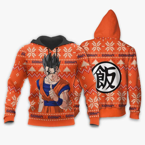 Divesart - Gohan Christmas Pullover Custom Anime Dragon Ball Weihnachtsgeschenke