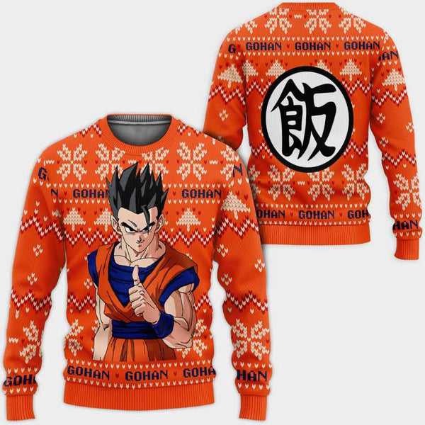 Divesart - Gohan Christmas Pullover Custom Anime Dragon Ball Weihnachtsgeschenke