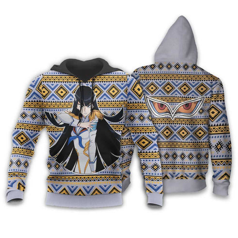 Divesart - Satsuki Kiryuin Weihnachtspullover und Hoodie Custom Anime Kill La Kill Weihnachtsgeschenke