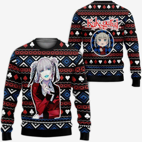 Divesart - Kirari Momobami Weihnachtspullover und Hoodie Custom Anime Kakegurui Weihnachtsgeschenke
