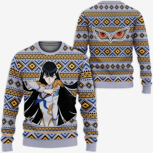 Divesart - Satsuki Kiryuin Weihnachtspullover und Hoodie Custom Anime Kill La Kill Weihnachtsgeschenke