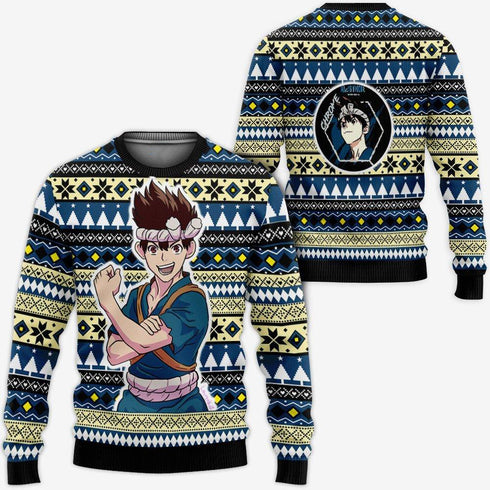 Divesart - Kuromu Chrom Weihnachtspullover und Hoodie Custom Anime Dr. Stone Weihnachtsgeschenke