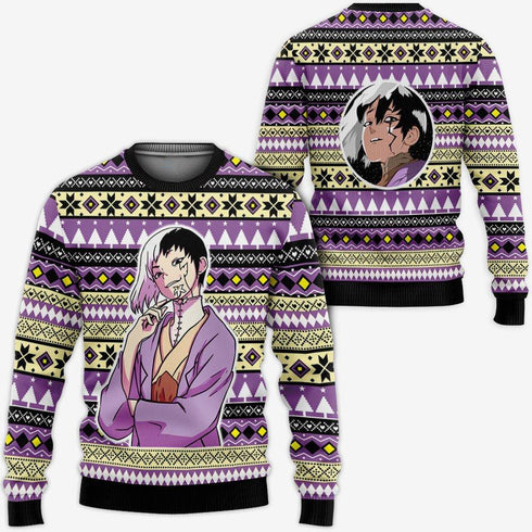 Divesart - Gen Asagiri Weihnachtspullover und Hoodie Custom Anime Dr. Stone Weihnachtsgeschenke