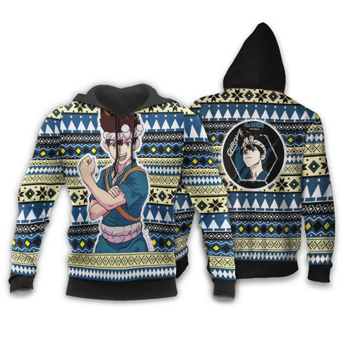 Divesart - Kuromu Chrom Weihnachtspullover und Hoodie Custom Anime Dr. Stone Weihnachtsgeschenke