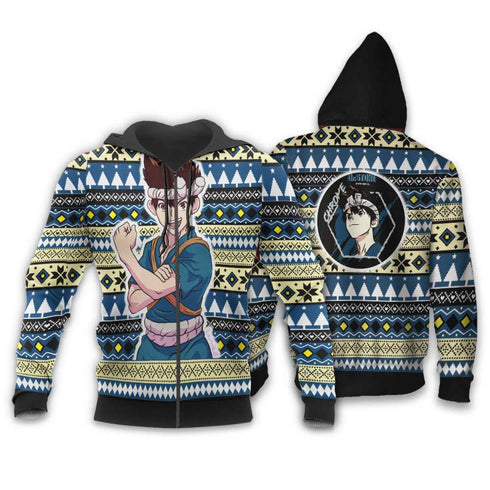 Divesart - Kuromu Chrom Weihnachtspullover und Hoodie Custom Anime Dr. Stone Weihnachtsgeschenke