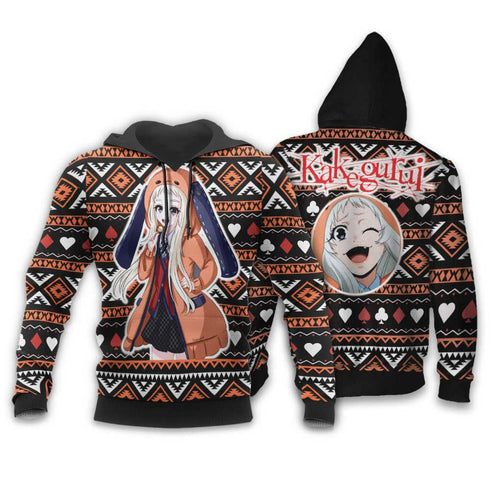 Divesart - Runa Yomozuki Weihnachtspullover und Hoodie Custom Anime Kakegurui Weihnachtsgeschenke