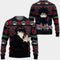Divesart - Megumi Fushiguro Ugly Christmas Sweater and Hoodie Custom Anime Jujutsu Kaisen Xmas Gifts