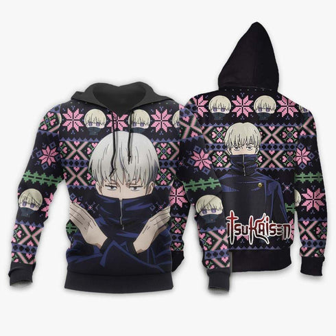 Divesart - Toge Inumaki Weihnachtspullover und Hoodie Custom Anime Jujutsu Kaisen Weihnachtsgeschenke