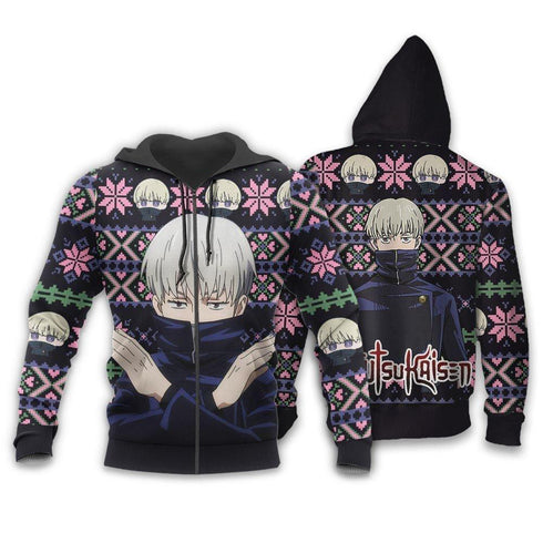 Divesart - Toge Inumaki Weihnachtspullover und Hoodie Custom Anime Jujutsu Kaisen Weihnachtsgeschenke