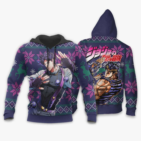 Divesart - Jonathan Joestar Weihnachtspullover und Hoodie Custom Anime Jojos Bizzare Adventure Xmas Geschenke