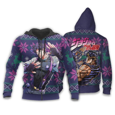 Divesart - Jonathan Joestar Weihnachtspullover und Hoodie Custom Anime Jojos Bizzare Adventure Xmas Geschenke