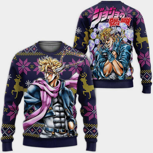DiveSart - Caesar Anthonio Zeppeli Ugly Christmas Pull et sweat à capuche Jojo's Bizzare Adventure Anime de Noël