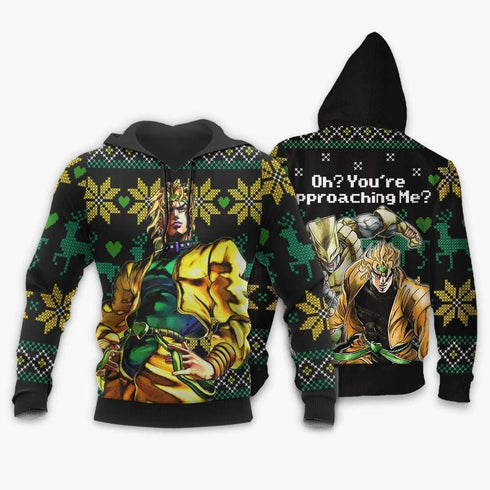Divesart - Dio Brando Weihnachtspullover und Hoodie Custom Oh, du kommt mir an mich an die Weihnachtsgeschenke von Anime Jojo
