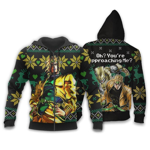 Divesart - Dio Brando Weihnachtspullover und Hoodie Custom Oh, du kommt mir an mich an die Weihnachtsgeschenke von Anime Jojo