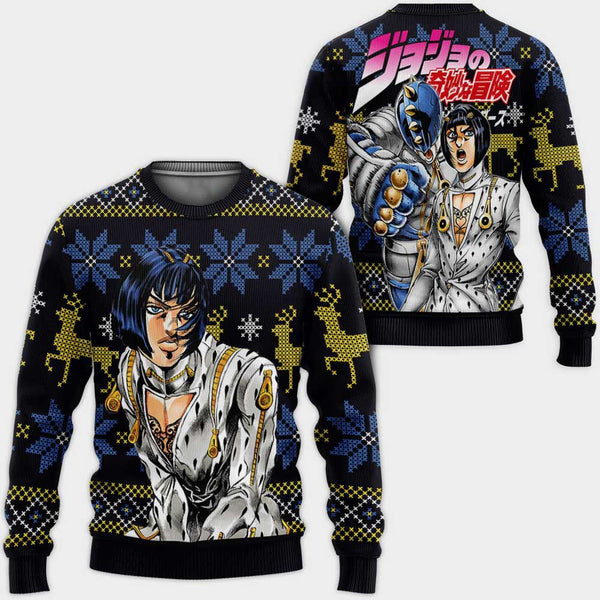 Divesart - Bruno Bucciarati Weihnachtspullover und Hoodie Custom Anime Jojos Bizzare Adventure Weihnachtsgeschenke