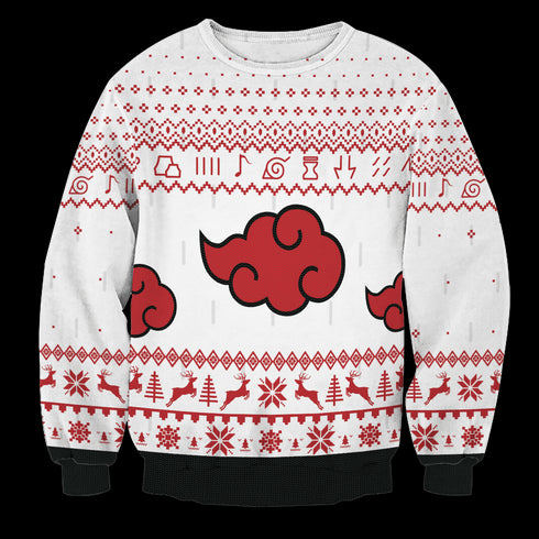 Akatsuki White Christmas Unisex Wool Sweater