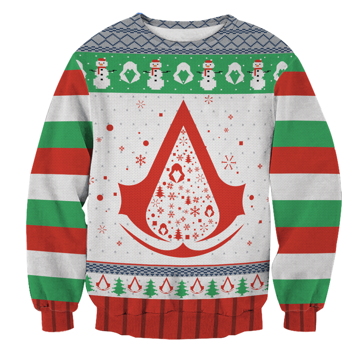 Pull De Noël Assassin's Creed Officiel - Logo Brodé - Taille L Unisexe - Neuf Avec étiquettes