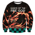 Divesart - Dance Of The Fire God Unisex wollen trui - lelijke kersttrui