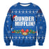 Divesart - Dunder Mifflin Holiday Maglione di lana unisex - Brutto maglione natalizio