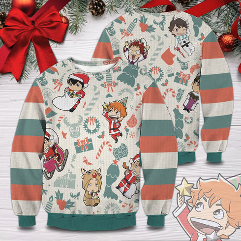 Divesart - Jersey de lana unisex navideño Haikyuu