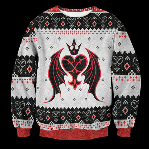 Divesart - Suéter de lana unisex Heartless Christmas