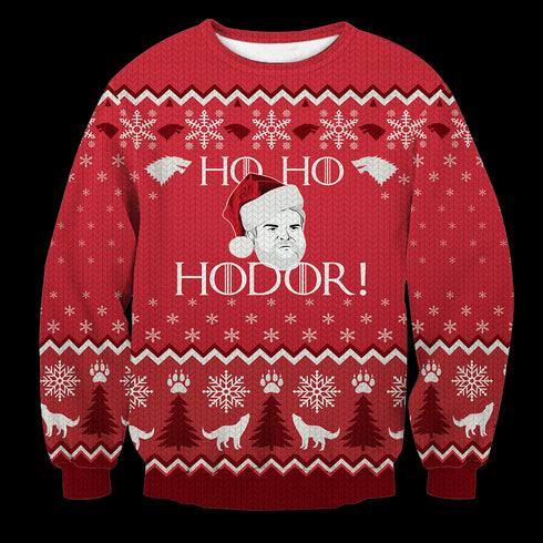 Divesart - ¡Ho! ¡Ho! ¡Hodor! Suéter de lana unisex