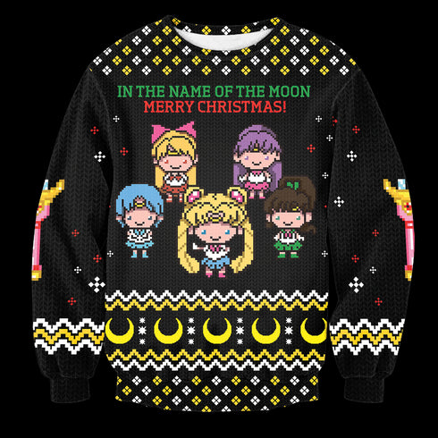 Divesart - In de naam van de maan Unisex wollen trui - lelijke kersttrui