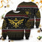 Legend of Zelda Triforce Christmas Unisex Wool Sweater