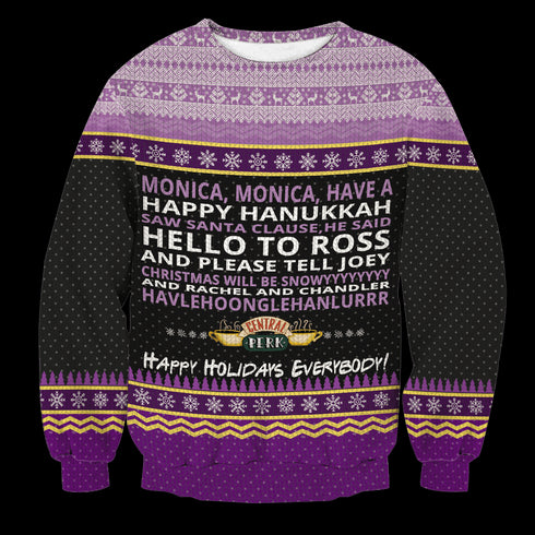 Divesart - Jersey de lana unisex Monica Happy Hanukkah