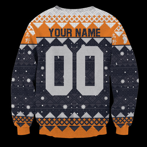 Personalized Karasuno Christmas Unisex Wool Sweater