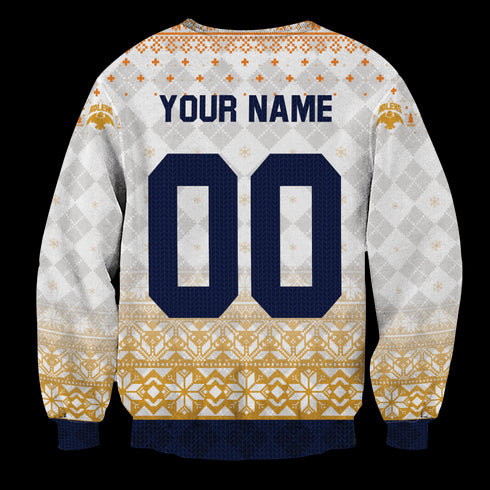 DivesArt - Personalized Team Schweiden Adlers Christmas Unisex Wool Sweater - Ugly Christmas tröja