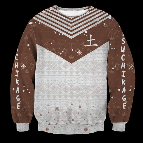 Divesart - Maglione di lana unisex personalizzato Tsuchikage - Brutto maglione natalizio